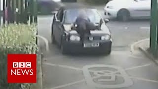 Cctv Shows School Run Rage Incident - Bbc News