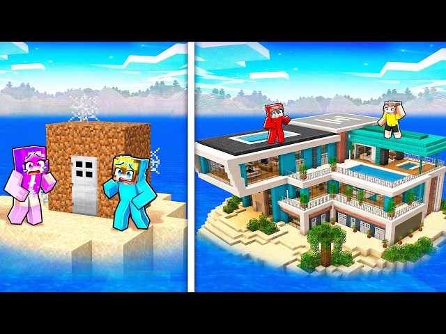 NOOB vs PRO Island House Competition! Video Thumbnail