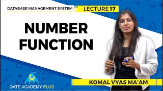 Database Management System | Lecture 17 | Number Function