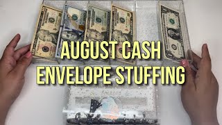 August Cash Stuffing | Getting back on track with bills