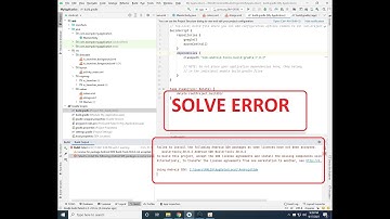 Failed to install the following Android SDK packages as some licences have not been accept Fix Error