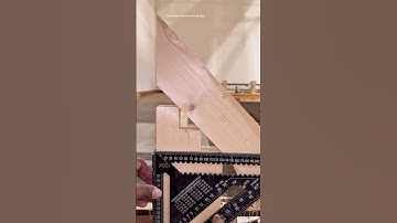 Easy way No Miter Saw Smart Carpenter Solves Corner Joint with Just an L-Square #shorts #tricks #diy