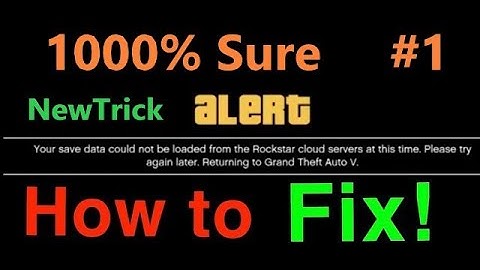 (2021 works) Gta 5 online(PC)/Failed to load player save data from cloud servers/Fix with proof