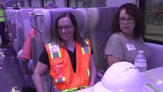 Women in Transportation Central Florida Chapter Behind-the-Scenes Tour of Brightline’s Bright Pink 2