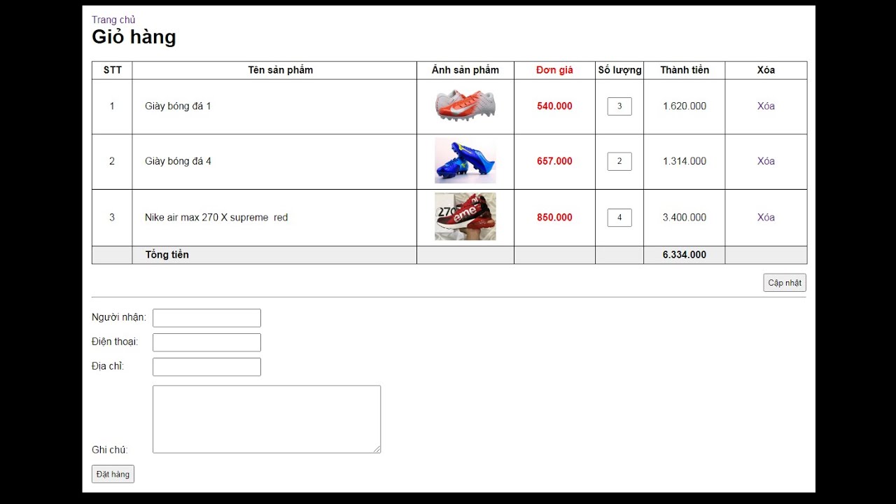 php set_time_limit New Bài 20: Hướng dẫn xây dựng chức năng giỏ hàng trong PHP - Phần 1