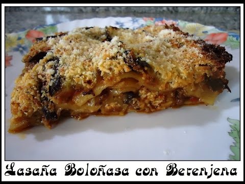 Lasaña Boloñesa con Berenjenas