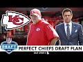 Kansas city chiefs perfect draft plan for the 2024 nfl draft  trade up in 1st round for wr or lt