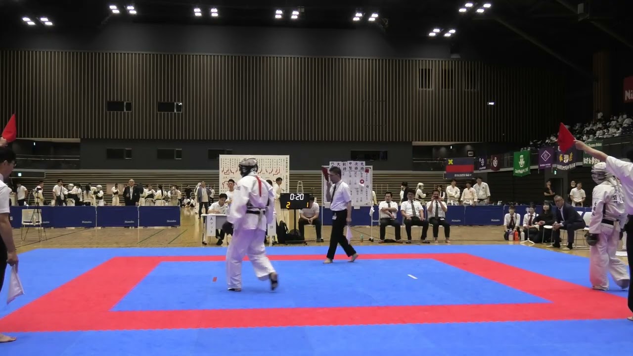 日本拳法第38回全国大学選抜選手権大会　男子三位決定戦　2025（令和7）年6月22日（日）_横浜武道館アリーナ