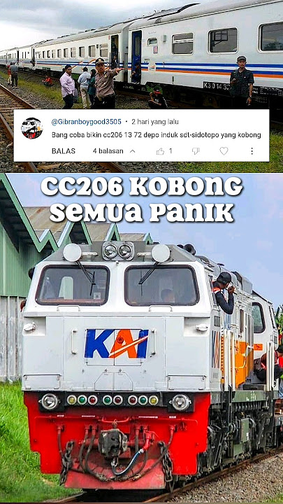 CC206 13 72 CPN Kobong Polisi Sampai Turun Panik #keretaapi #trending #shorts