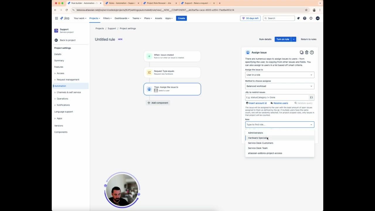 How to automatically assign tickets in jira service management youtube