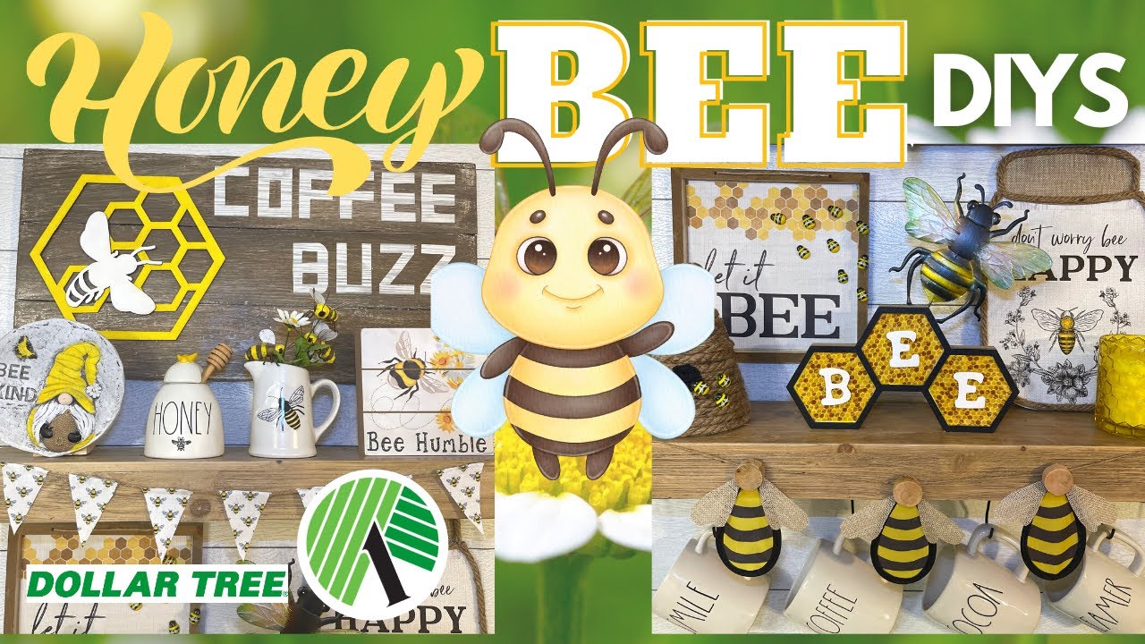 6 *Must See* Bee Kitchen DIYs, Dollar Tree Crafts