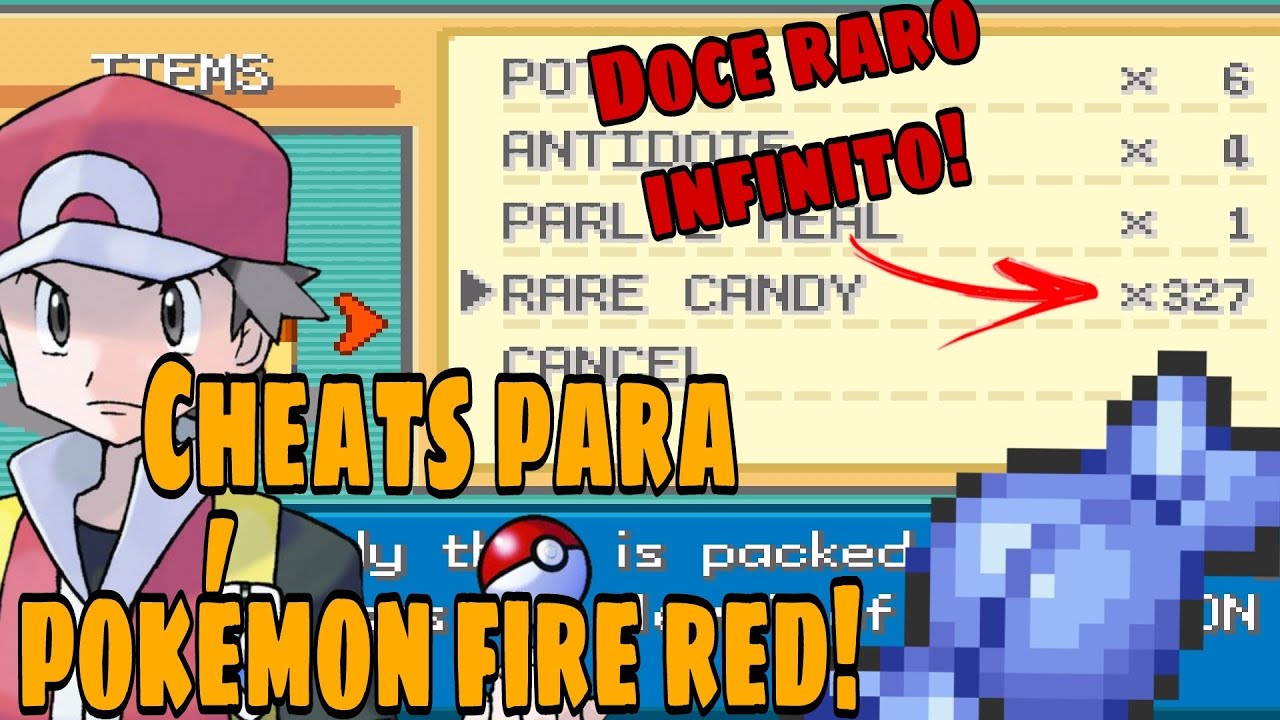 Pokemon FireRed / Cheats Pokemons lendários 