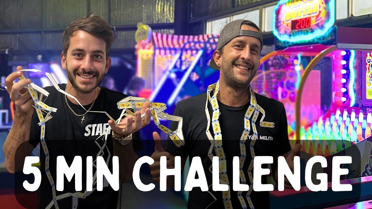 Arcade Challenge! Who Can Win the Most Tickets in 5 Minutes? - YouTube