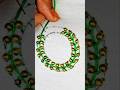 Fly stitch circle design border embroidery🪡💯#embroidery #embroiderydesigns #flystitch #pattern