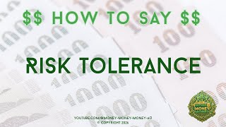 📉💰 What Is Risk Tolerance? (EXPLAINED) | Money Money Money