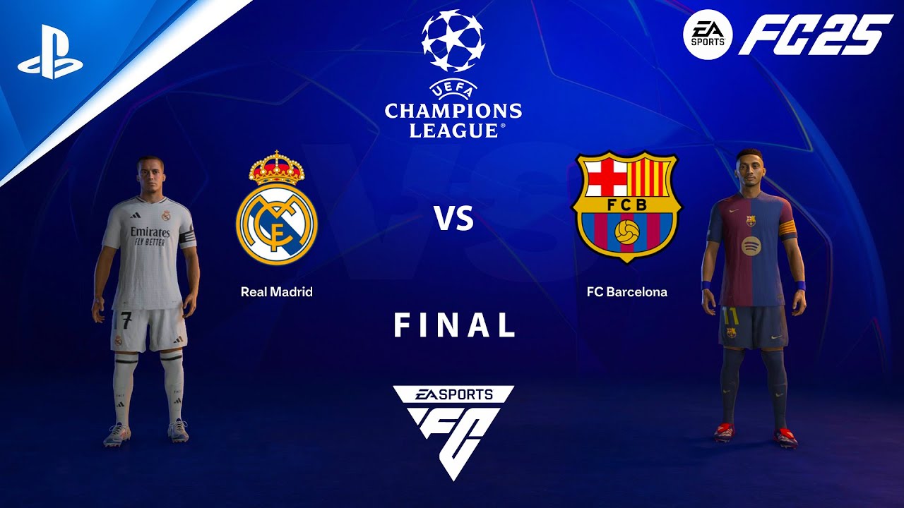 FC 25 PS4 - Real Madrid vs Barcelona | UEFA Champions League 24/25