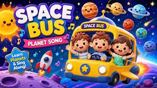 🚌🚀 Space Bus Adventure! | Learn the Planets Song for Kids 🌎🪐🎵