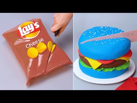 1 Hour Tasty Lay's & Burger Cake Hacks – Amazing Dessert Recipes to Try!