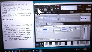 KORG KROSS 2 & EDITOR (Part 1): Easy Edit SOUNDS: Multisamples, Pitch, EG, Layers & Lots More