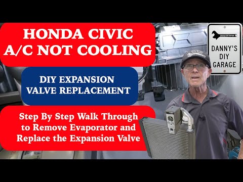 Replacing the Evaporator Expansion Valve Honda Civic #airconditionerrepair #automobilerepair