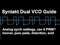 Syntakt Dual VCO Guide with Scope