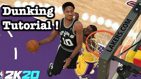 NBA 2K20 Dunking Tutorial : Hop Step / Eurostep Dunks , Contact Dunk Animations, Spin, Reverse
