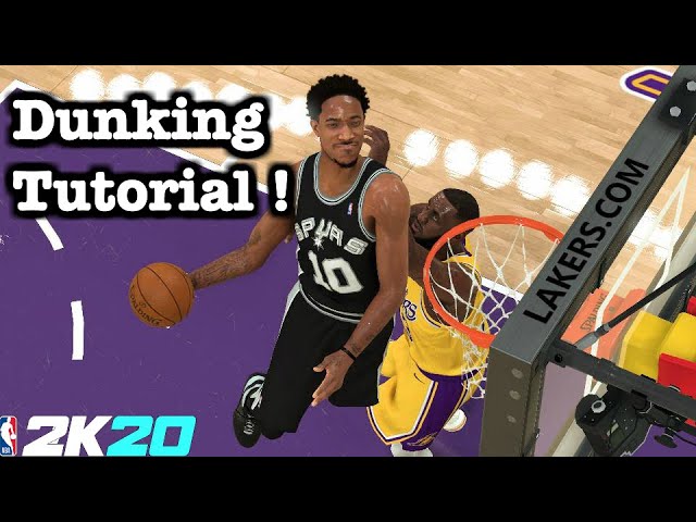 NBA 2K20 Dunking Tutorial : Hop Step / Eurostep Dunks , Contact Dunk Animations, Spin, Reverse