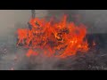 Burning log Yamsay Fire