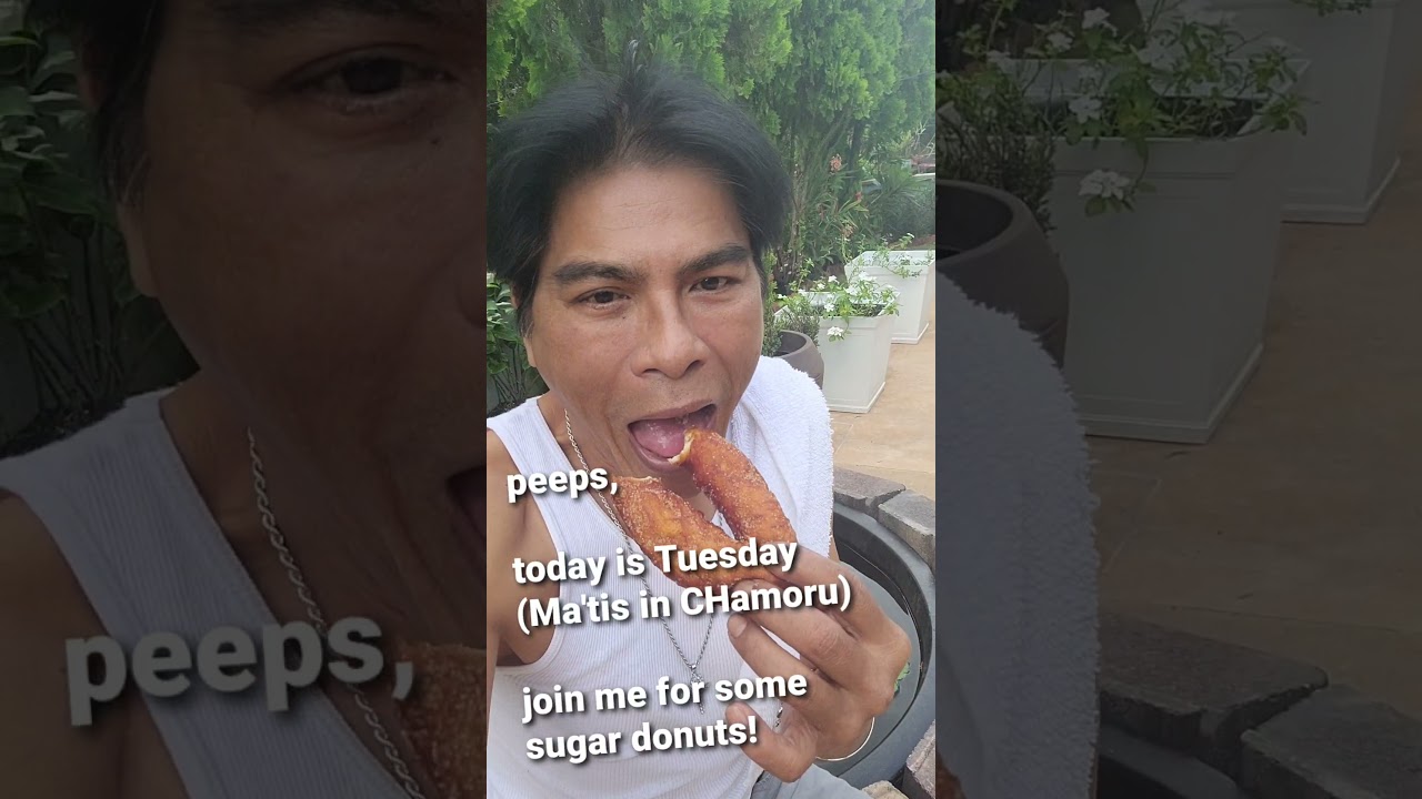Sugar donuts, a favorite guam breakfast from Chode's store in Anigua, Guam USA
