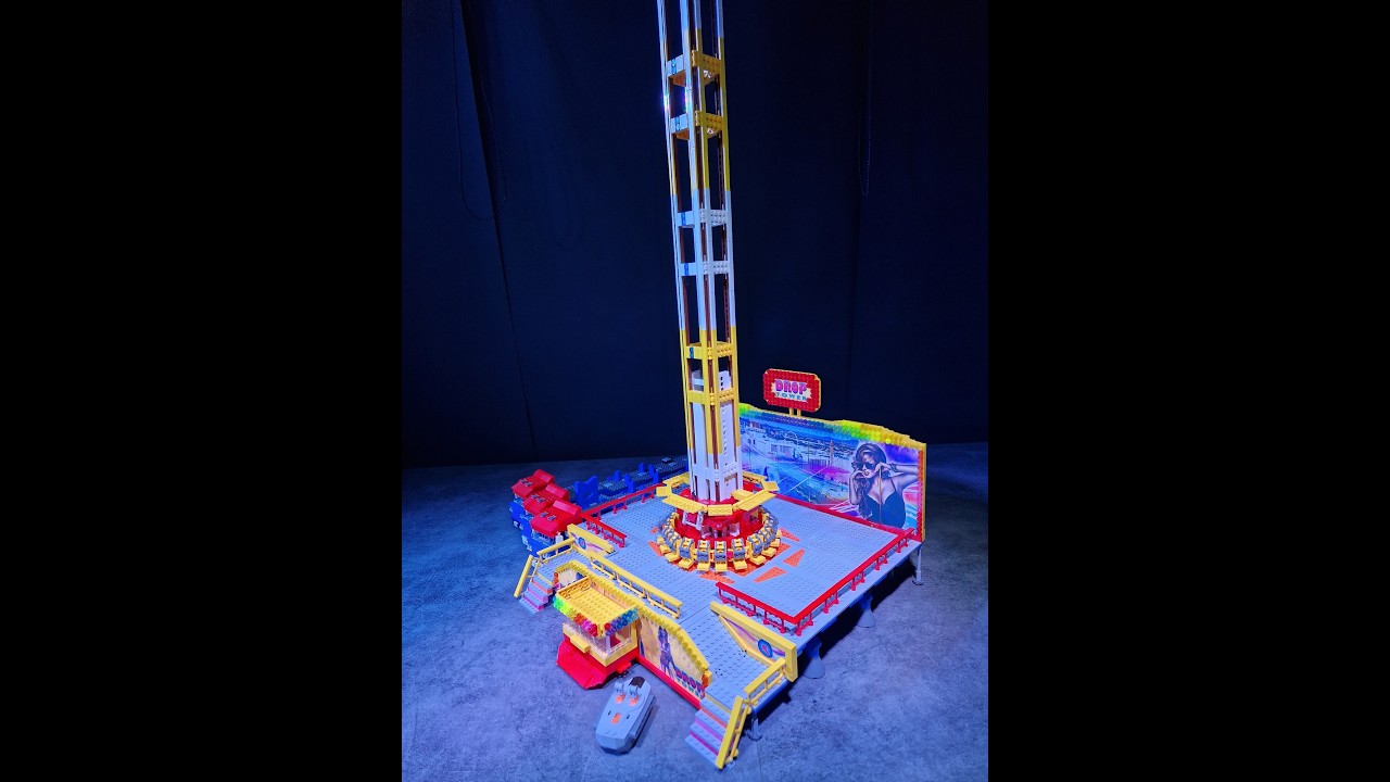 LetsGoRides Drop Tower *** Manège / Attraction Foraine en Lego ***