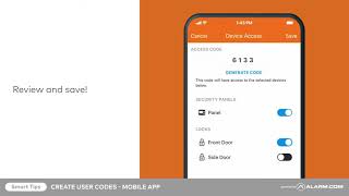 How to Set Up an Alarmcom User Code Mobile App 1080p screenshot 1