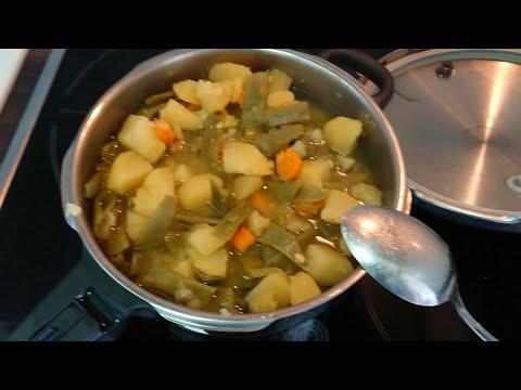 Vídeo: Peix Amb Verdures En Una Olla De Patates