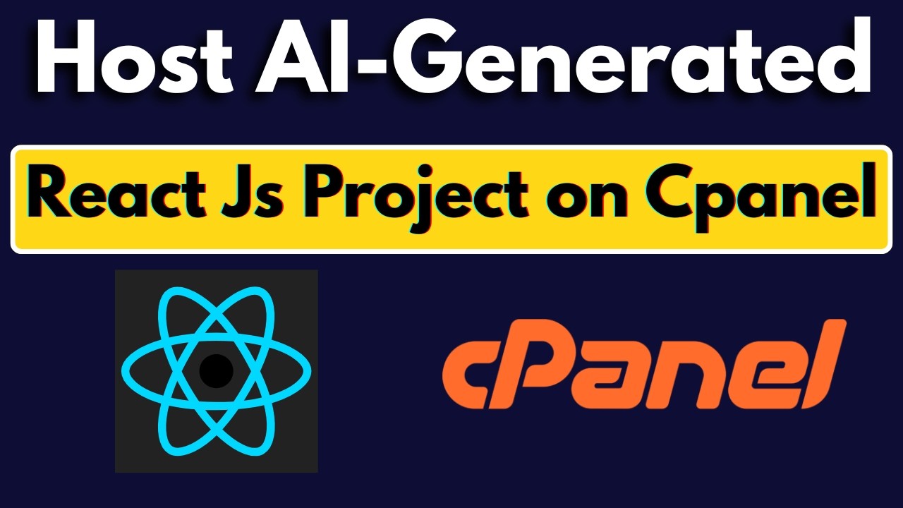 Easiest Way to Host AI Generated React JS Project on cPanel - YouTube