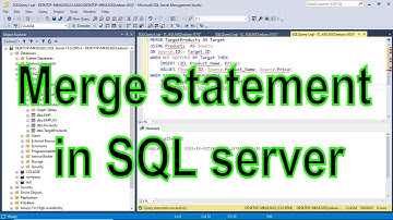 Merge statement in SQL server