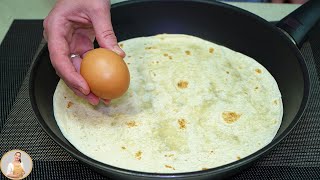Just add tomatoes to 1 tortilla! Quick dinner in 10 minutes. Simple and delicious tortilla recipes