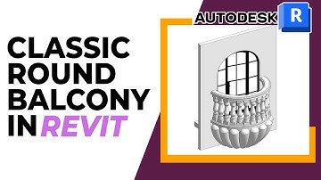 Revit Architecture: Classic Round Balcony Design