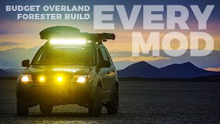 Every mod ever on my budget overland Subaru Forester build