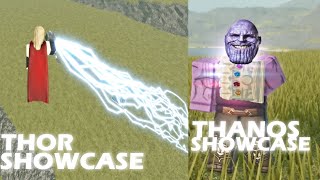 THANOS + THOR SHOWCASE | Roblox Avenge Marvel Game