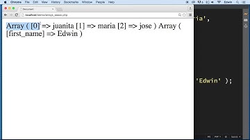 004 Associative Arrays