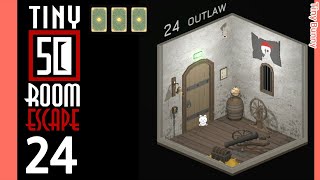 50 Tiny Room Escape Level 24 Walkthrough (3 Cards)