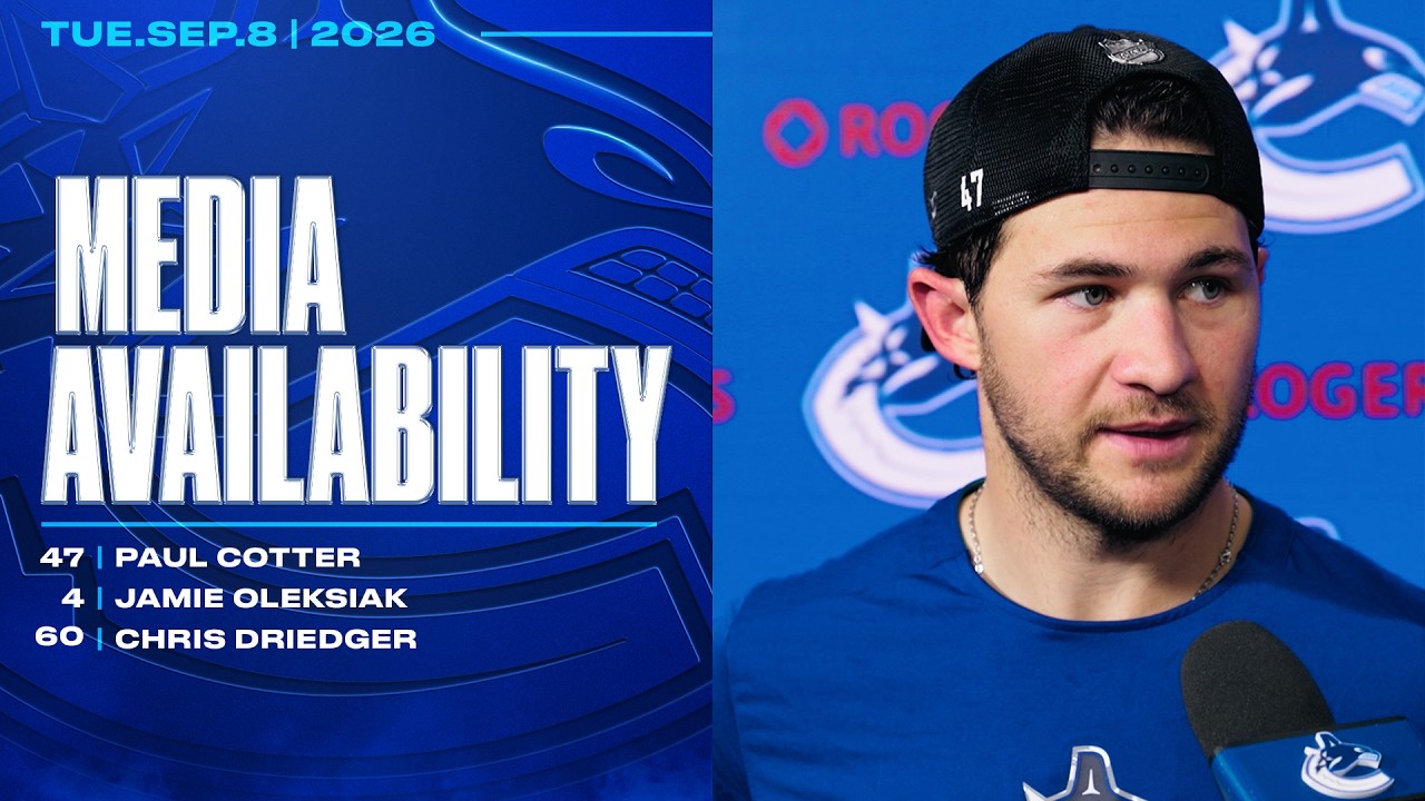 Jamie Oleksiak, Paul Cotter, Chris Driedger Media (Sep 8, 2026)