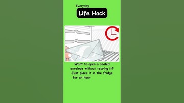 Everyday Lifehack: Open a Sealed Envelope Easily! #lifehack #envelope #tip