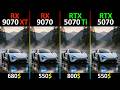 RX 9070 XT vs RX 9070 vs RTX 5070 Ti vs RTX 5070 TEST IN 10 GAMES - R7-9800X3D -RT DLSS/FSR