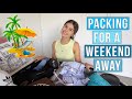 Packing for a Weekend Away | Grace's Room