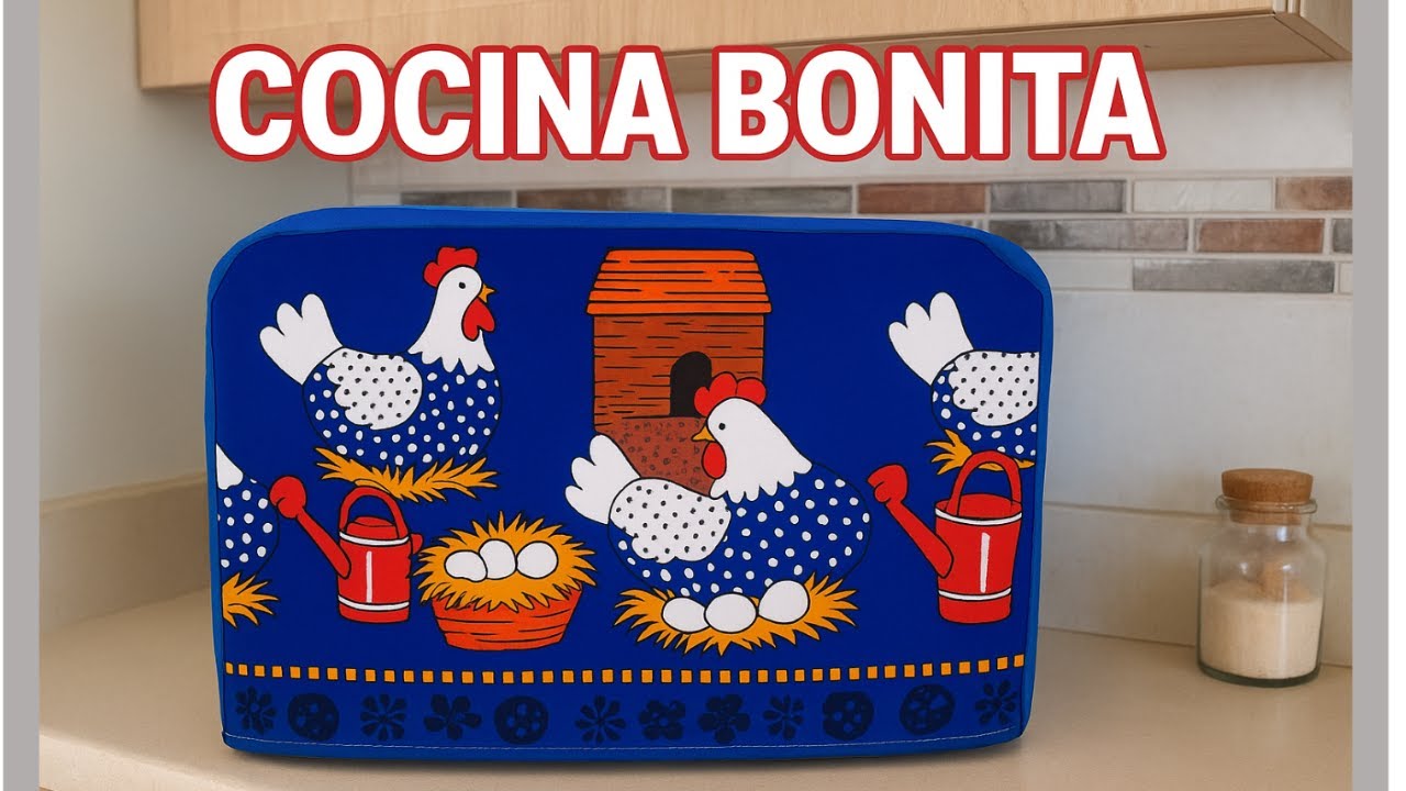 FUNDA PARA MICROONDAS de Tela | Fácil ¡Hecha a Mano! | Costura con Emita