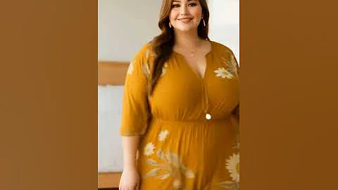 Dubai Princess Look 🌟 | Curvy Model in Floral Gown | Plus Size Fashion Style 2025