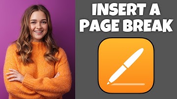 How To Insert A Page Break In Pages | Step By Step Guide - Pages Tutorial