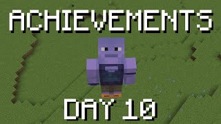 GETTING EVERY MINECRAFT BEDROCK ACHIEVEMENT | Day 10