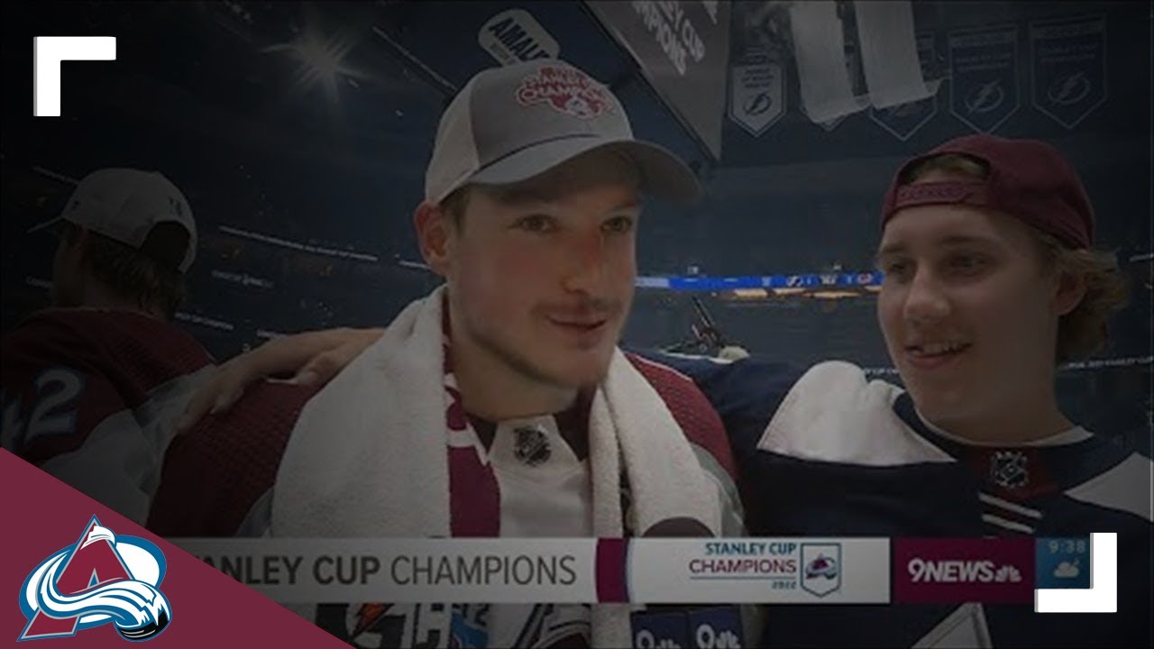 Bill Daly hands Stanley Cup to Colorado Avalanche in Gary