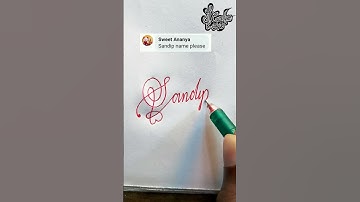‎How to make an art signature | Sandip | Calligraphy signature